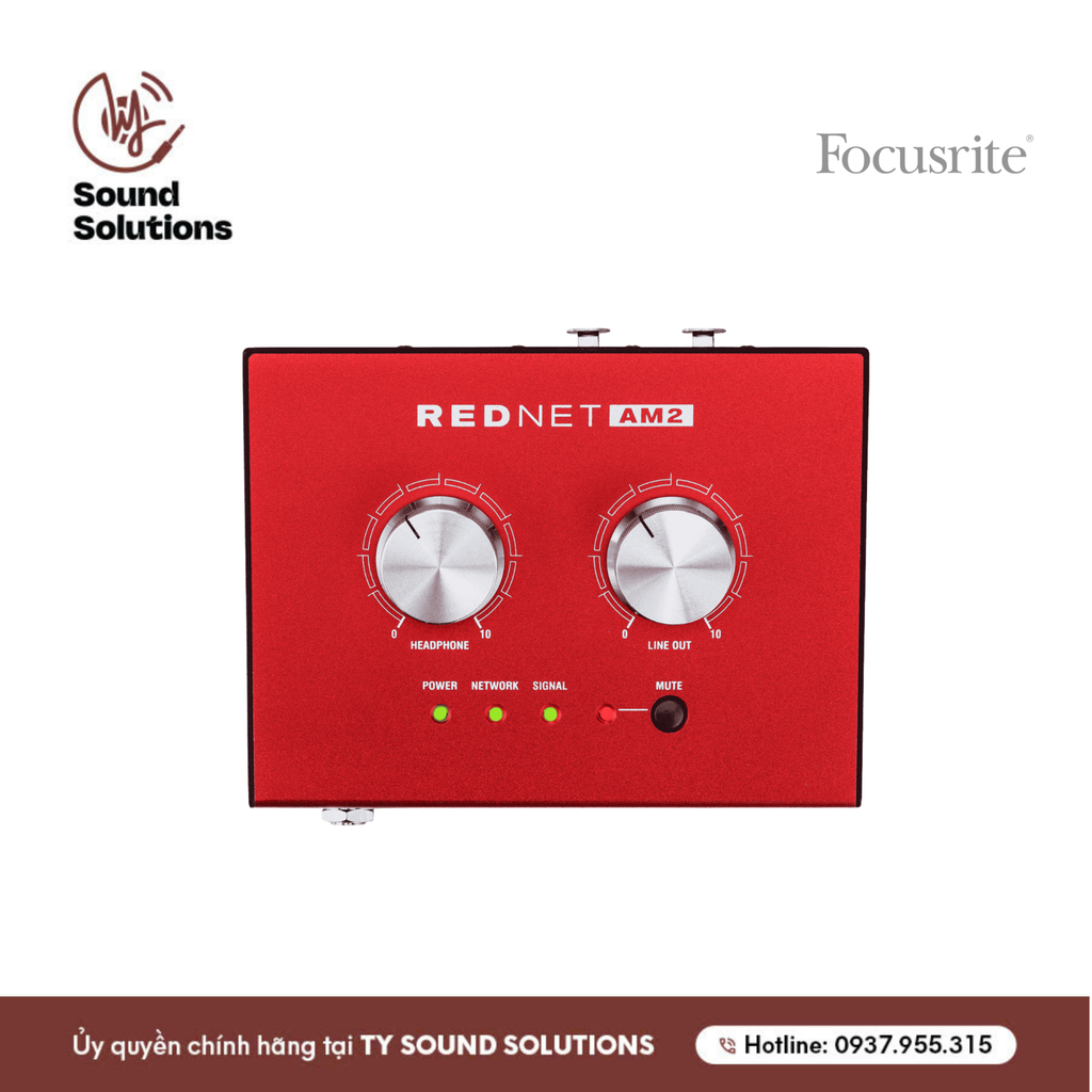 PREAMP CHÍNH HÃNG - FOCUSRITE PRO REDNET MP8R 8 CHANNEL