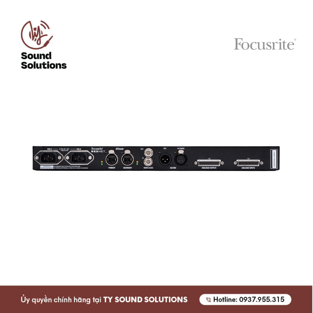 SOUNDCARDS CHÍNH HÃNG - FOCUSRITE REDNET A8R DANTE