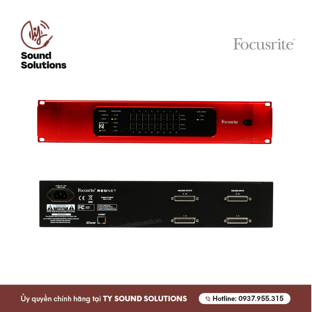 SOUNDCARDS CHÍNH HÃNG - FOCUSRITE REDNET 2