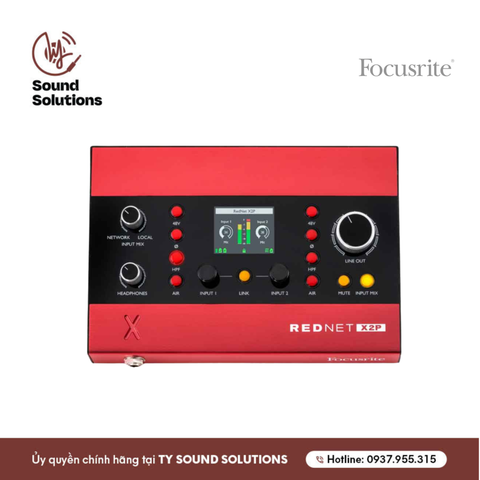  PREAMP CHÍNH HÃNG - FOCUSRITE REDNET X2P 2x2 DANTE AUDIO 