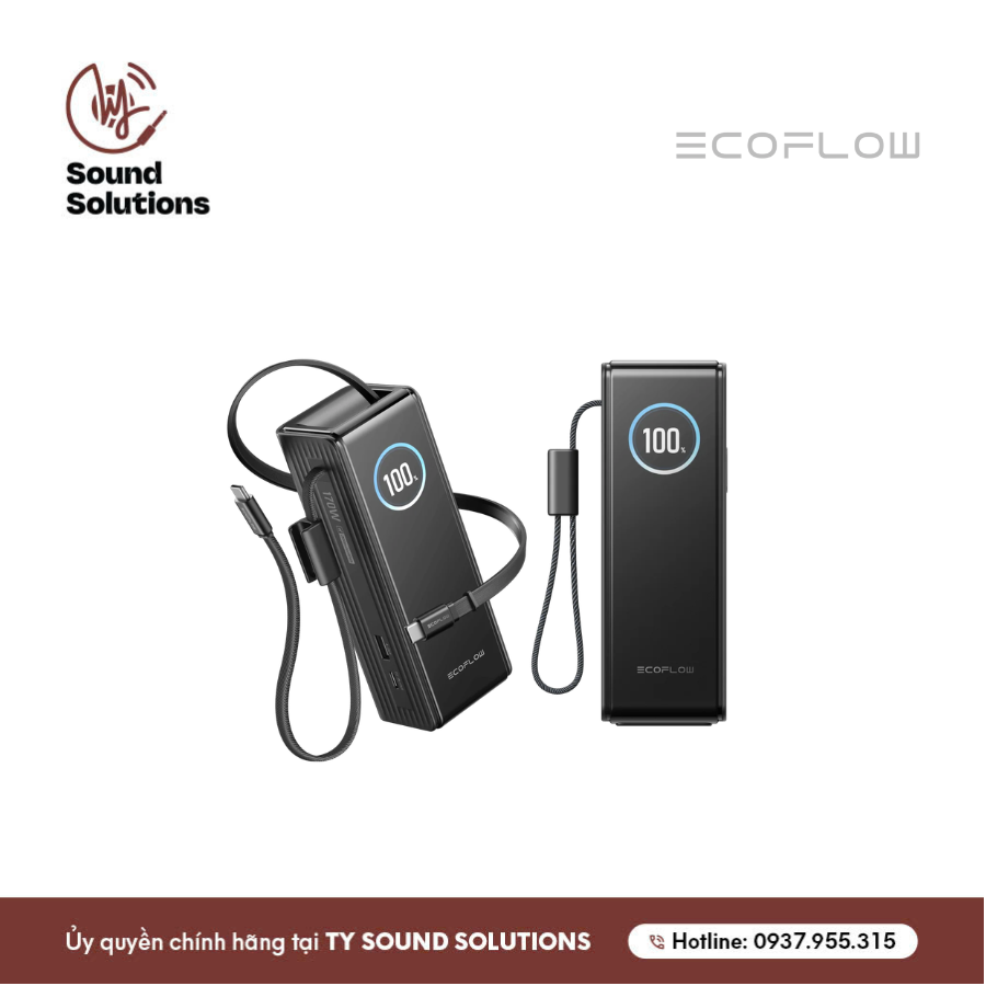 PIN SẠC DỰ PHÒNG RAPID PRO POWER BANK 25000MAH 100W-B-US, EF-HB-001,SKU: EF-RAPID25K100W-B-US