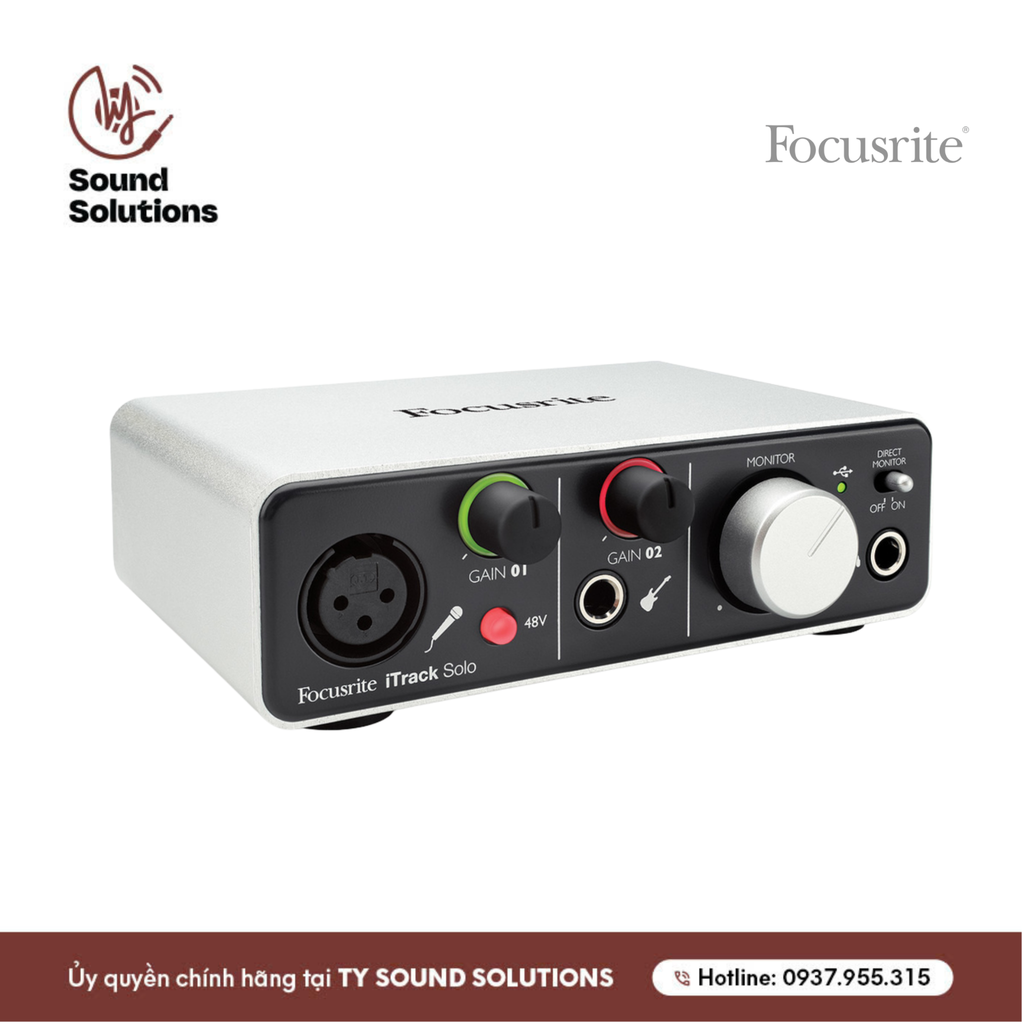 SOUNDCARDS CHÍNH HÃNG - FOCUSRITE SCARLETT ITRACK STUDIO