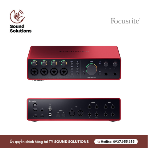  SOUNDCARDS CHÍNH HÃNG - FOCUSRITE SCARLETT 18i16 4rd GEN USB 