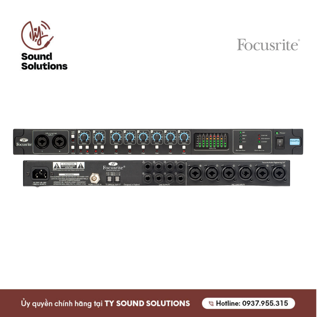 PREAMP CHÍNH HÃNG - FOCUSRITE OCTOPRE MKII