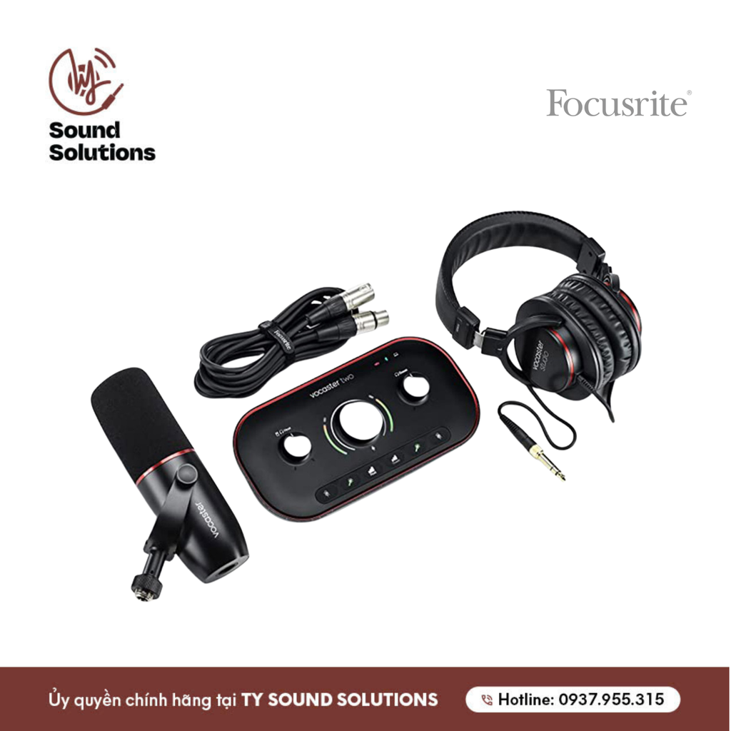 COMBO CHÍNH HÃNG - FOCUSRITE VOCASTER TWO STUDIO