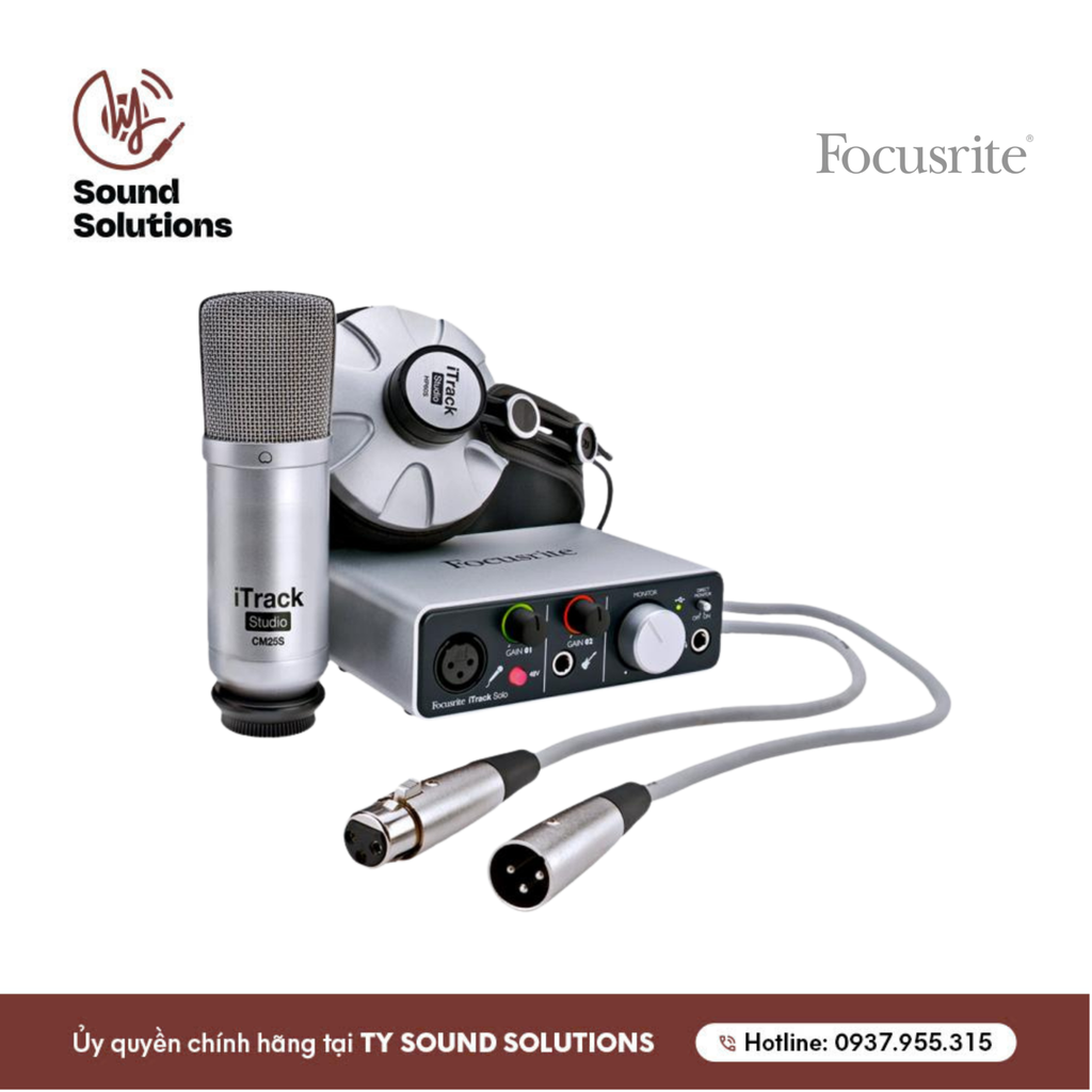 SOUNDCARDS CHÍNH HÃNG - FOCUSRITE SCARLETT ITRACK STUDIO