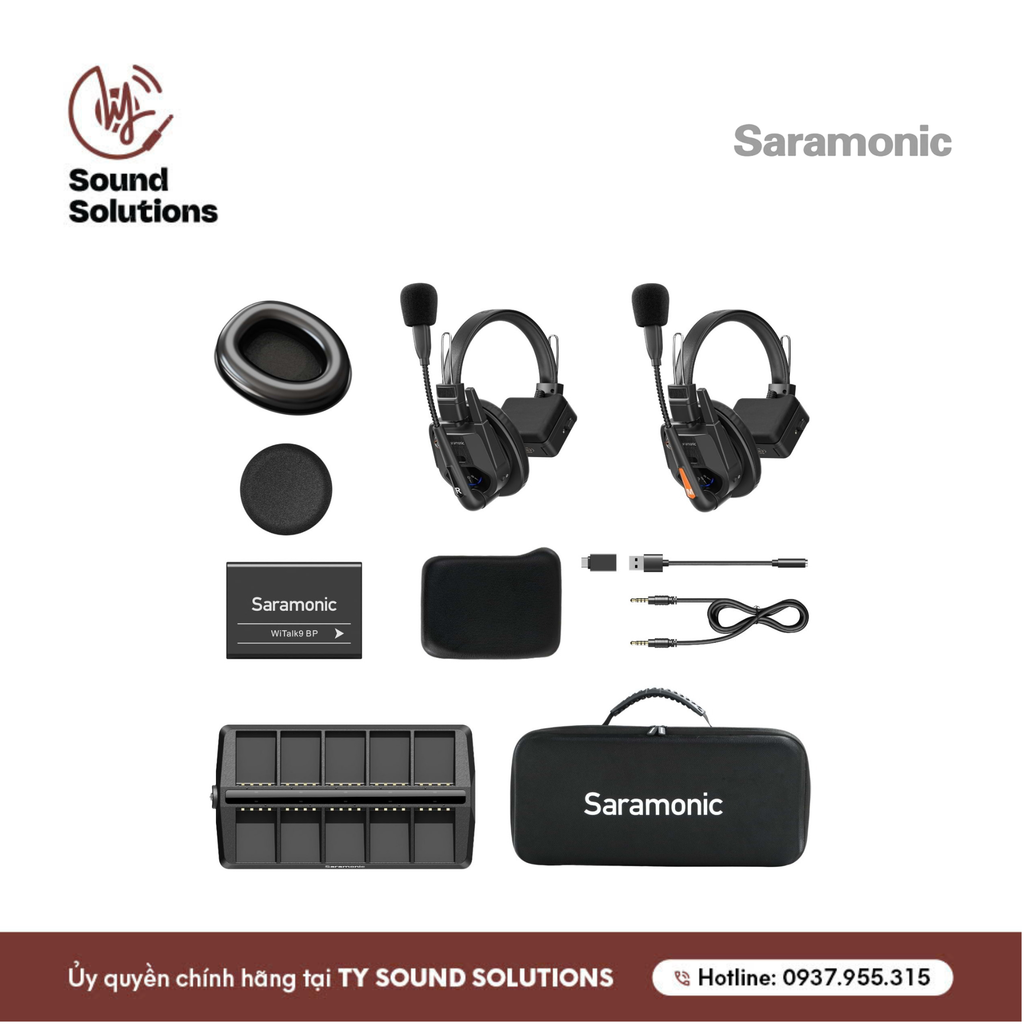 HỆ THỐNG TAI NGHE INTERCOM CHÍNH HÃNG - SARAMONIC WITALK9 5S
