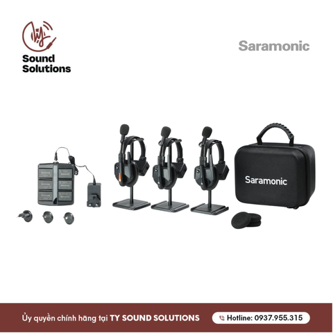  HỆ THỐNG TAI NGHE INTERCOM CHÍNH HÃNG - SARAMONIC WITALK9 3S 