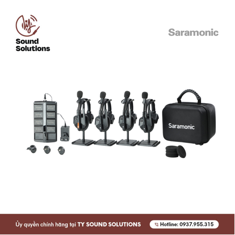  HỆ THỐNG TAI NGHE INTERCOM CHÍNH HÃNG - SARAMONIC WITALK9 4S 