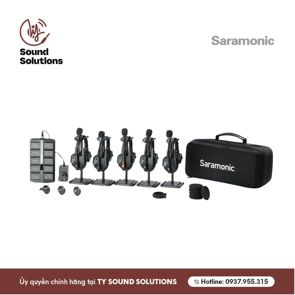 HỆ THỐNG TAI NGHE INTERCOM CHÍNH HÃNG - SARAMONIC WITALK9 5S
