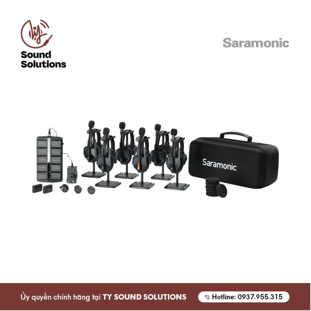 HỆ THỐNG TAI NGHE INTERCOM CHÍNH HÃNG - SARAMONIC WITALK9 6S