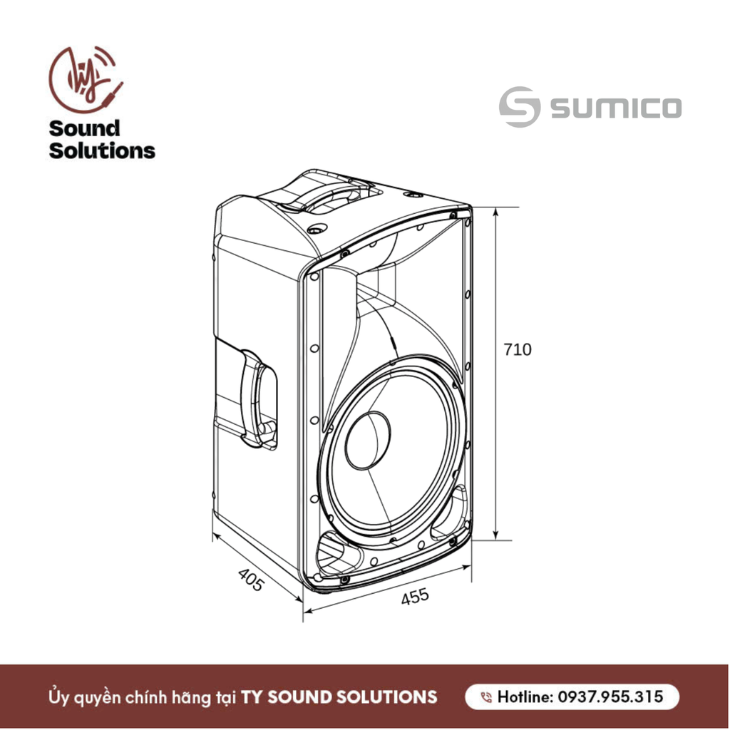 LOA ACTIVE CHÍNH HÃNG - SUMICO EUROTECH 615