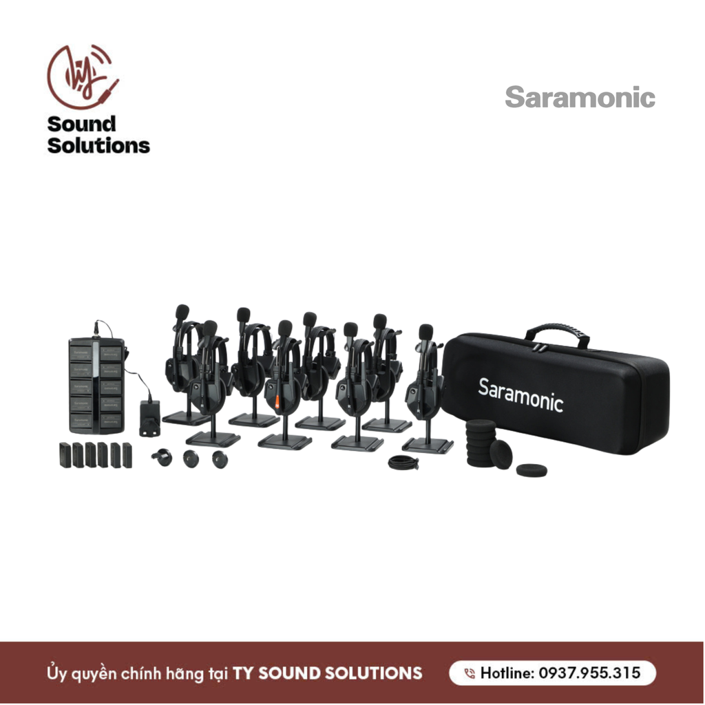 HỆ THỐNG TAI NGHE INTERCOM CHÍNH HÃNG - SARAMONIC WITALK9 8S