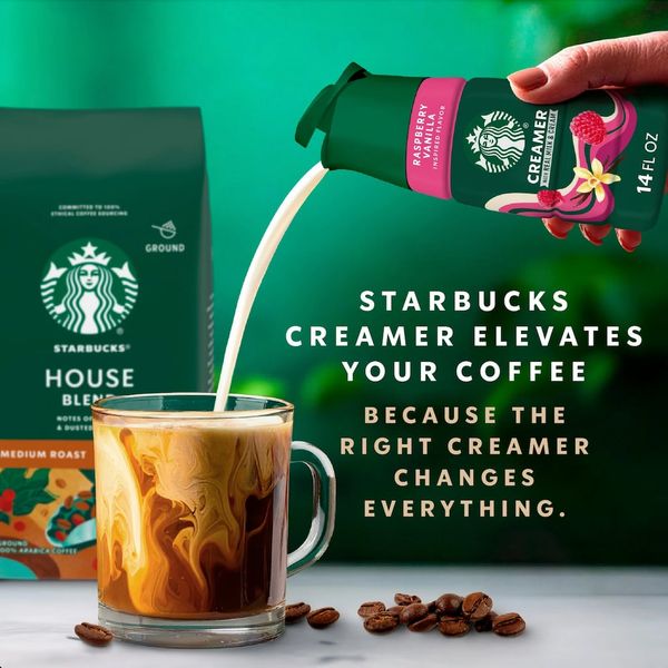 [Size mới] KEM SỮA LỎNG Starbucks Raspberry Vanilla Flavored Coffee Cr ...
