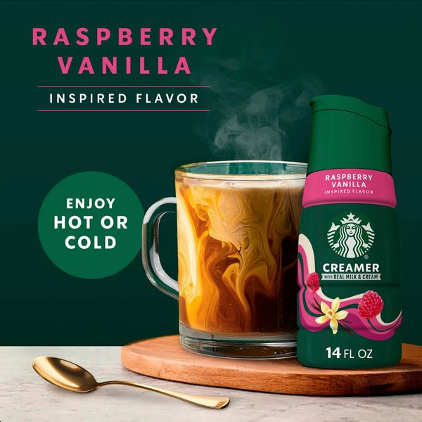 [Size mới] KEM SỮA LỎNG Starbucks Raspberry Vanilla Flavored Coffee Cr ...