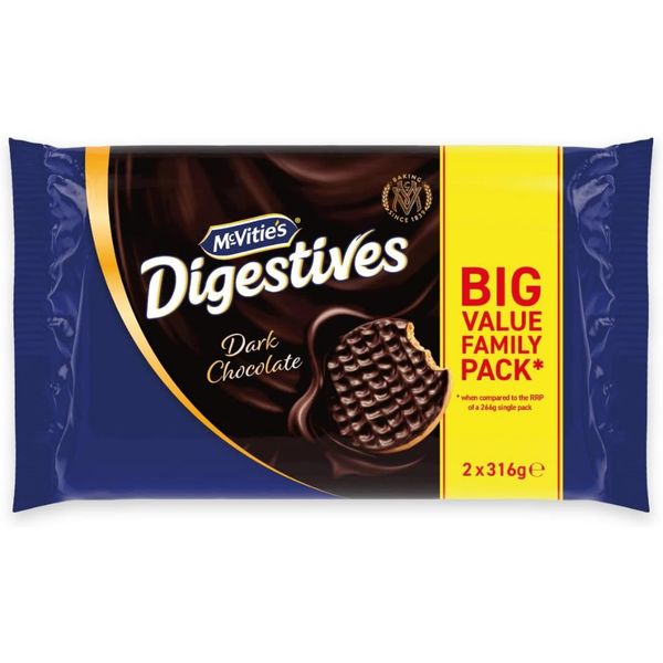 BÁNH QUY SOCOLA ĐEN / SỮA McVitie's Digestives DARK / MILK Chocolate B ...