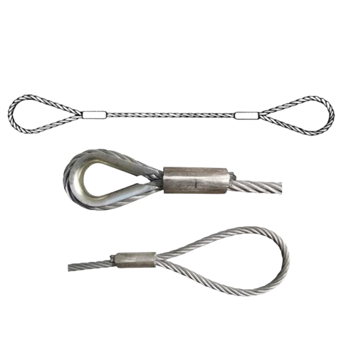  Dây cáp thép bấm chì 2 đầu (D18) 