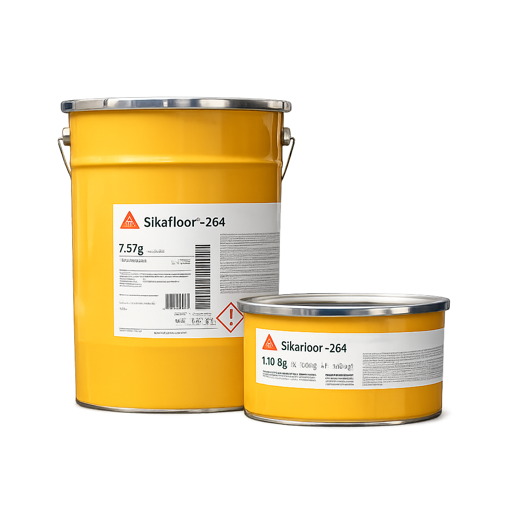  Sikafloor 264 HC - Sơn Phủ Sàn Epoxy 2 Thành Phần Kháng Hóa Chất 