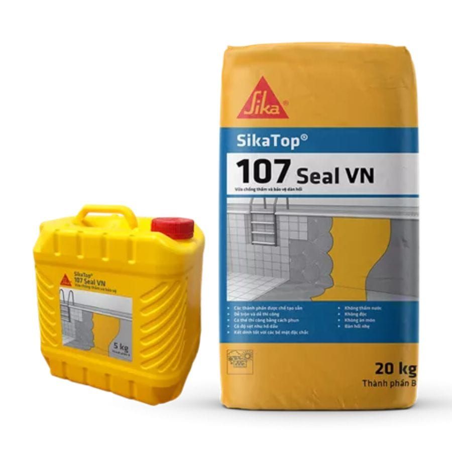  SikaTop 107 Seal VN - Vữa Chống Thấm Đàn Hồi 2 Thành Phần 