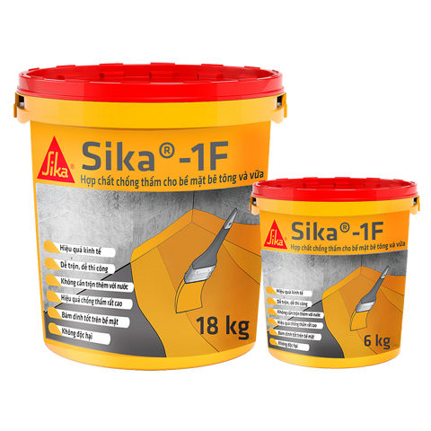 Sika F1 - Phụ Gia Chống Thấm Trộn Xi Măng 