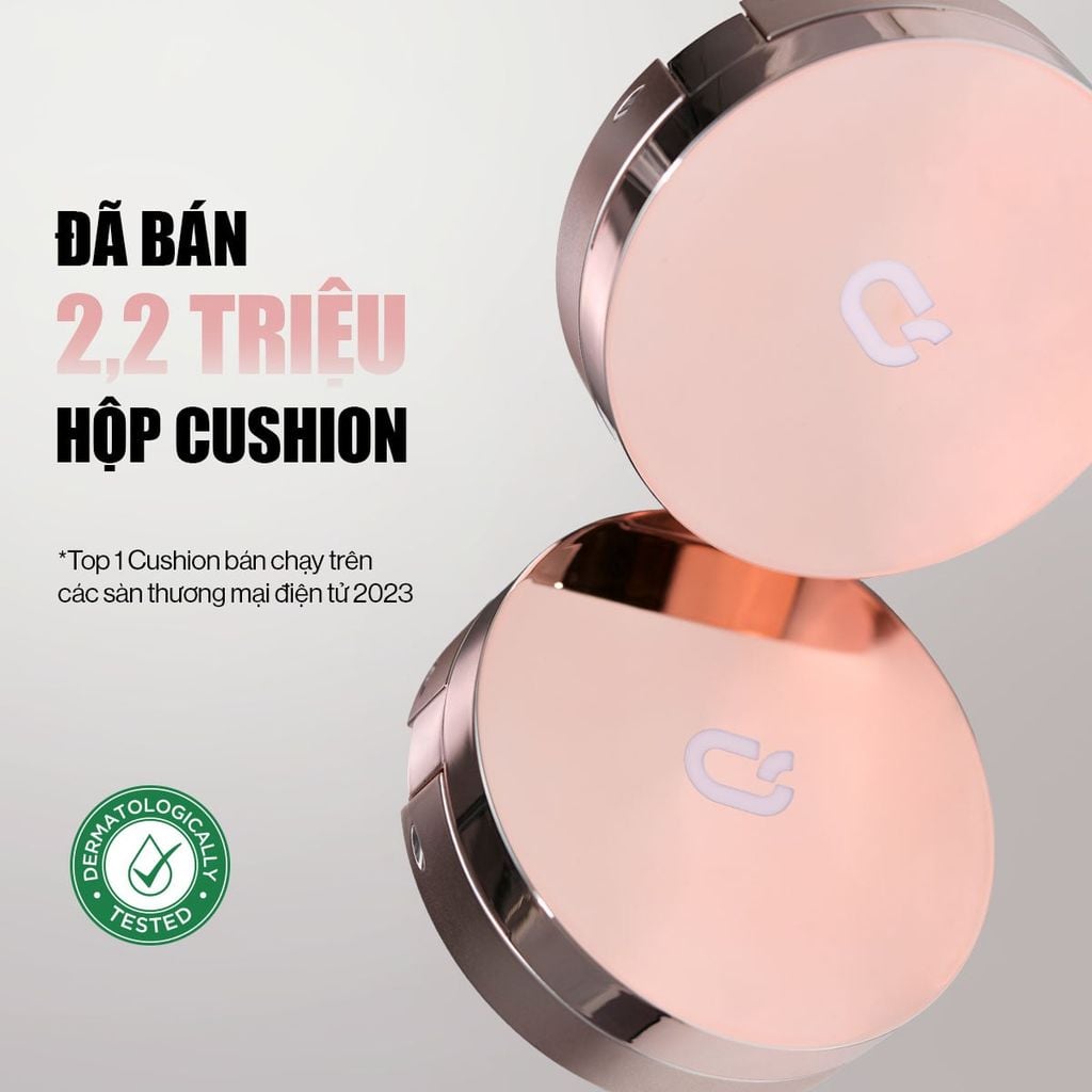 [New Version] Phấn Nước Glamrr Q Long Wear DD Cushion SPF50+/PA+++ (1 lõi x 12g)