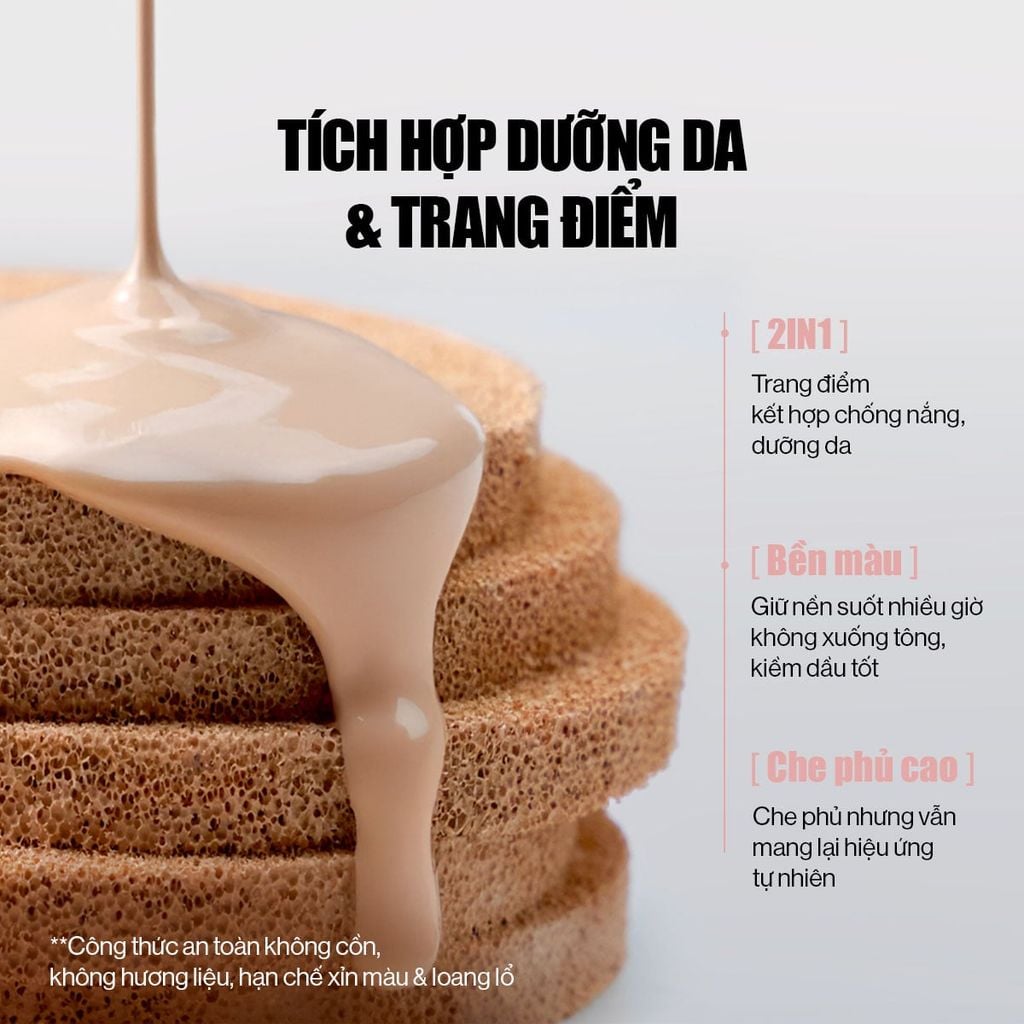[New Version] Phấn Nước Glamrr Q Long Wear DD Cushion SPF50+/PA+++ (1 lõi x 12g)