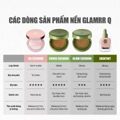 Phấn Nước Căng Bóng Glamrr Q Vegan Super Glow Cushion SPF50+/PA++++ (1 lõi x 15g)
