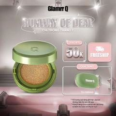 Phấn Nước Căng Bóng Glamrr Q Vegan Super Glow Cushion SPF50+/PA++++ (1 lõi x 15g)