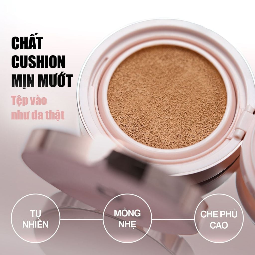 [New Version] Phấn Nước Glamrr Q Long Wear DD Cushion SPF50+/PA+++ (1 lõi x 12g)