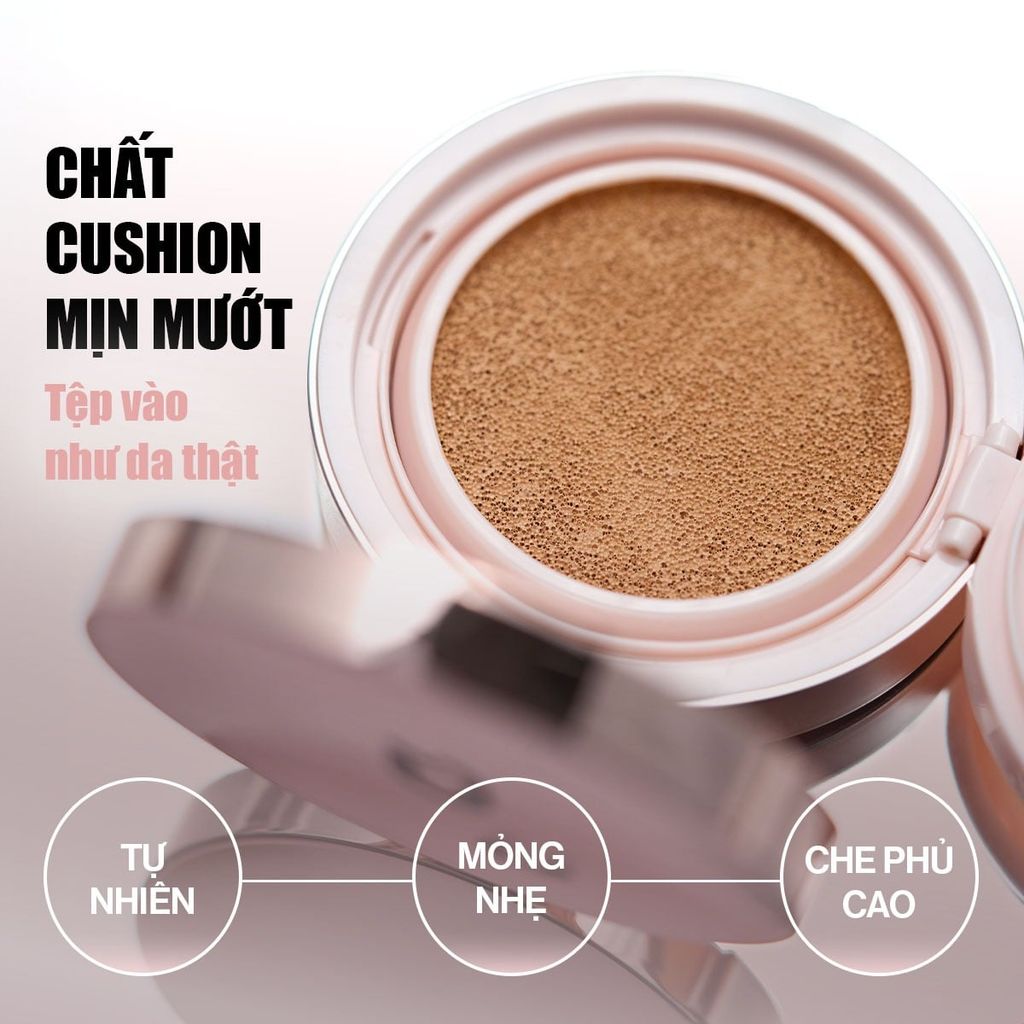 Lõi Refill Phấn Nước Glamrr Q Long Wear DD Cushion SPF50+/PA+++ (1 lõi x 12g)