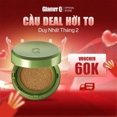 Phấn Nước Căng Bóng Glamrr Q Vegan Super Glow Cushion SPF50+/PA++++ (1 lõi x 15g)