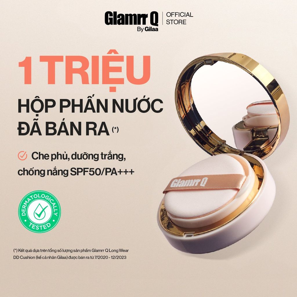Lõi Refill Phấn Nước Glamrr Q Long Wear DD Cushion SPF50+/PA+++ (1 lõi x 13g)
