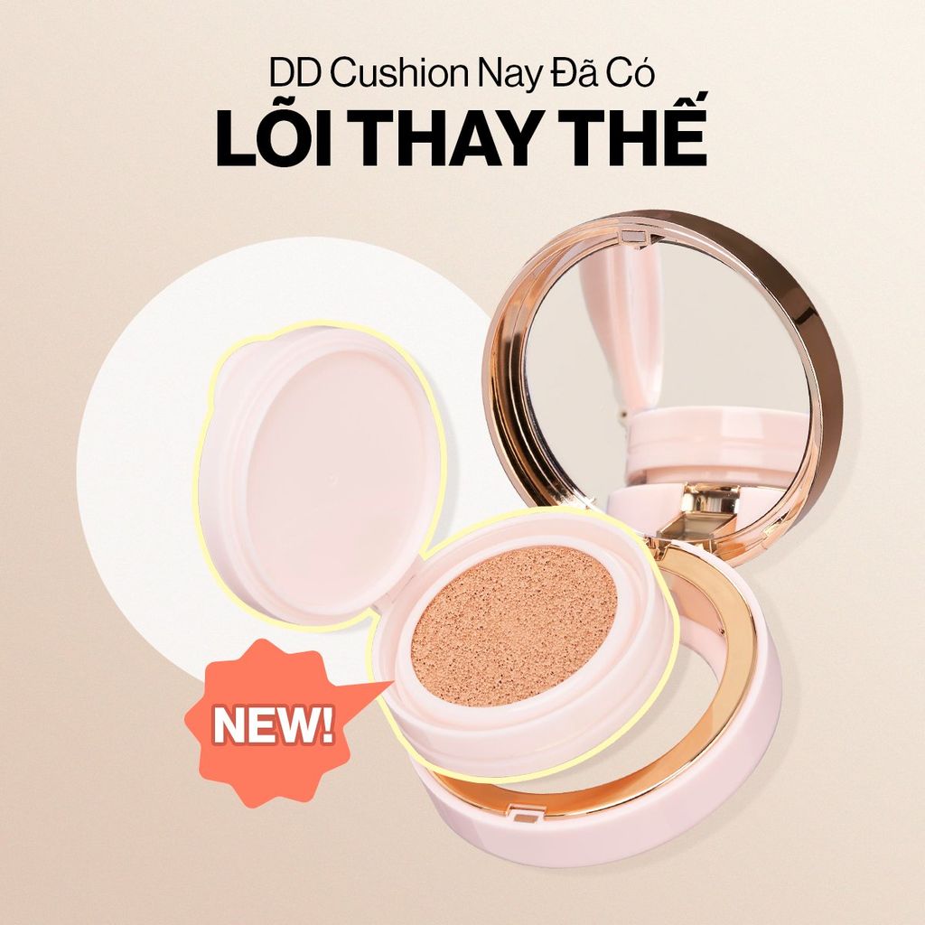 Lõi Refill Phấn Nước Glamrr Q Long Wear DD Cushion SPF50+/PA+++ (1 lõi x 13g)