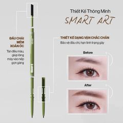 Chì Kẻ Mày Glamrr Q Bền Màu Thuần Chay Vegan Super Stay Brow Pencil (0.08g)