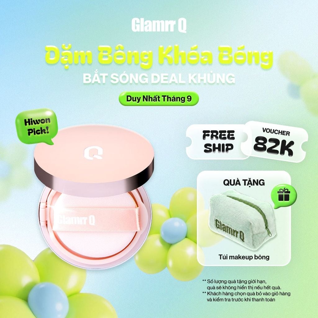 [New Version] Phấn Nước Glamrr Q Long Wear DD Cushion SPF50+/PA+++ (1 lõi x 12g)