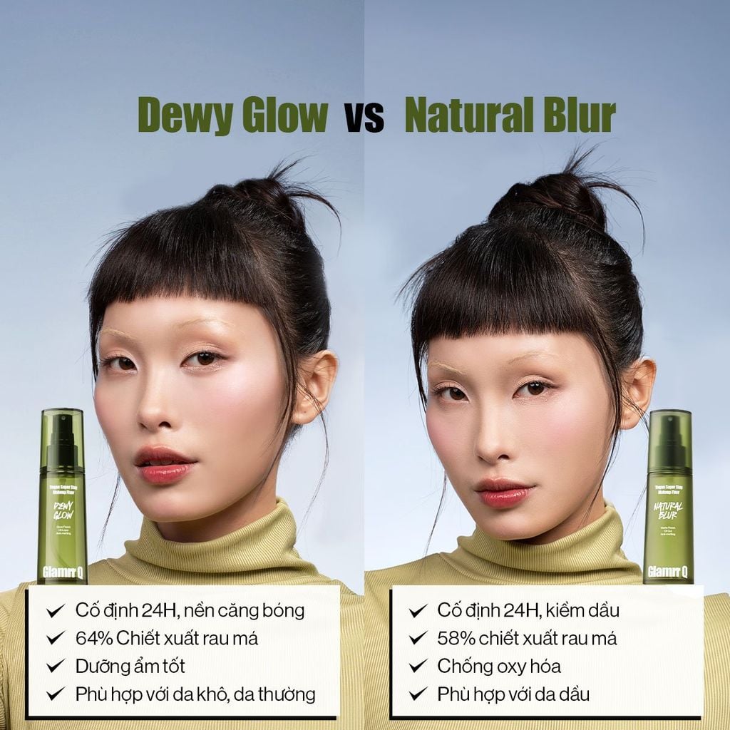 Xịt Khóa Nền Glamrr Q Vegan Super Stay Makeup Fixer