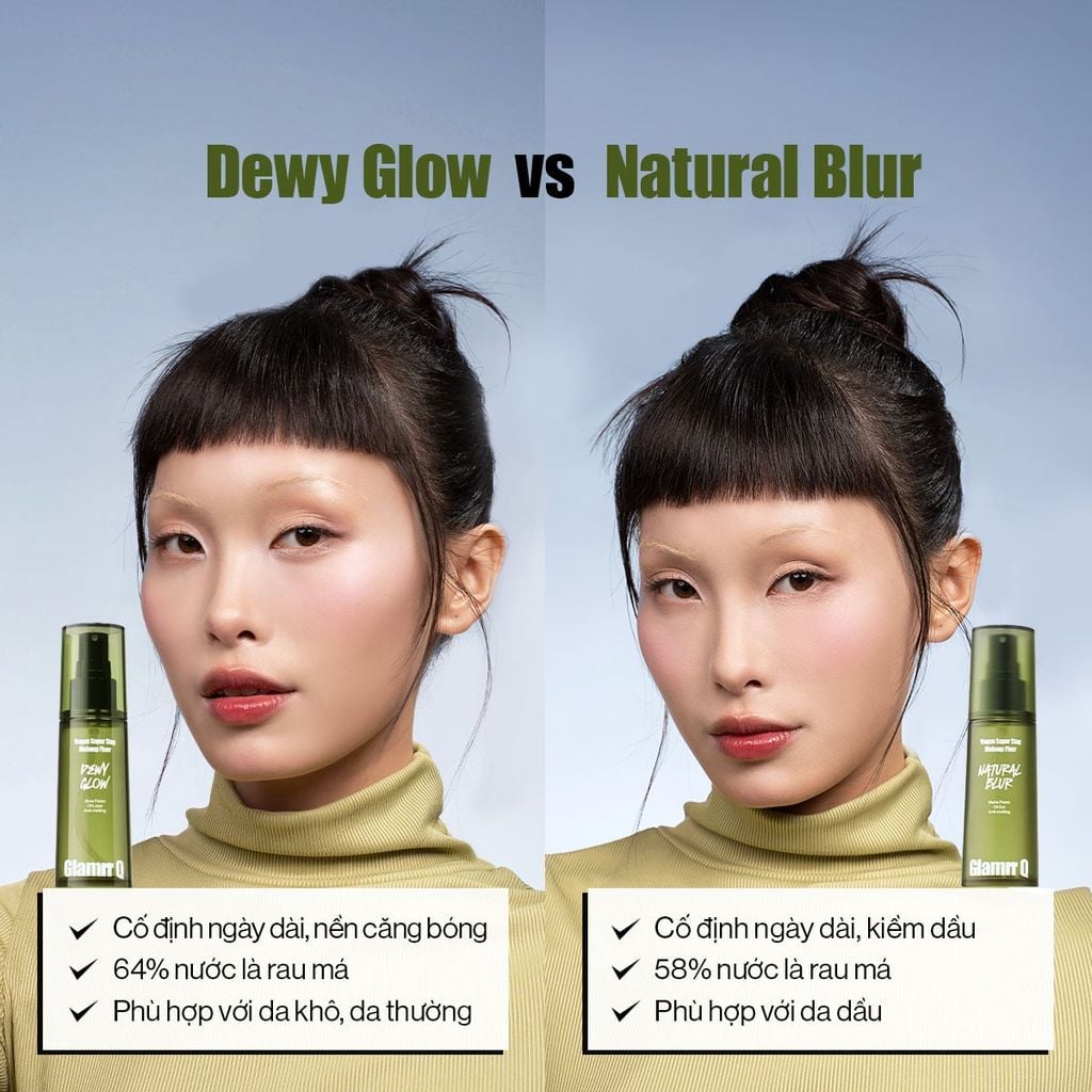 Xịt Khóa Nền Glamrr Q Vegan Super Stay Makeup Fixer
