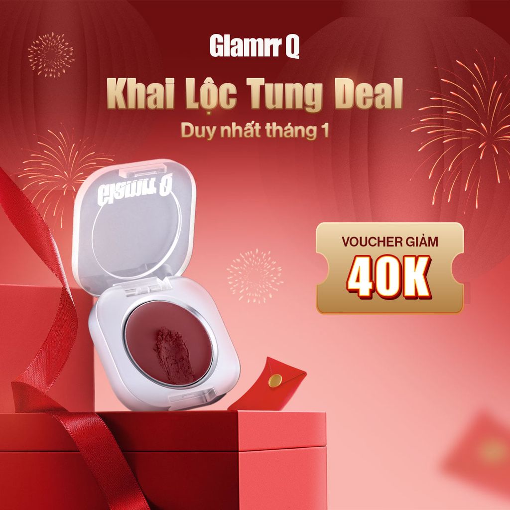 [MỚI] Má Hồng Kem Đa Năng 3-in-1 Trang Điểm Má Mắt Môi Mịn Lì Dễ Tán Bền Màu Glamrr Q Mellow Touch Lip Cheek Pot (1.8g)