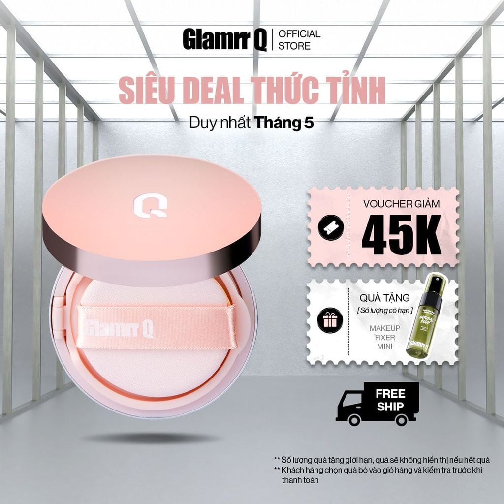 [New Version] Phấn Nước Glamrr Q Long Wear DD Cushion SPF50+/PA+++ (1 lõi x 12g)