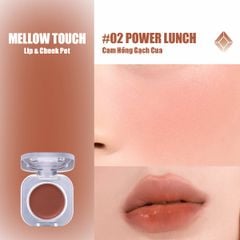 [MỚI] Má Hồng Kem Đa Năng 3-in-1 Trang Điểm Má Mắt Môi Mịn Lì Dễ Tán Bền Màu Glamrr Q Mellow Touch Lip Cheek Pot (1.8g)