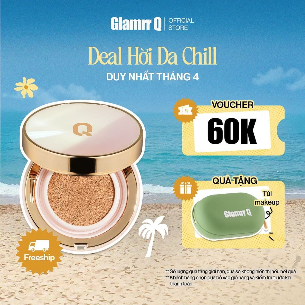 Phấn Nước Glamrr Q Long Wear DD Cushion SPF50+/PA+++ (1 lõi x 13g)