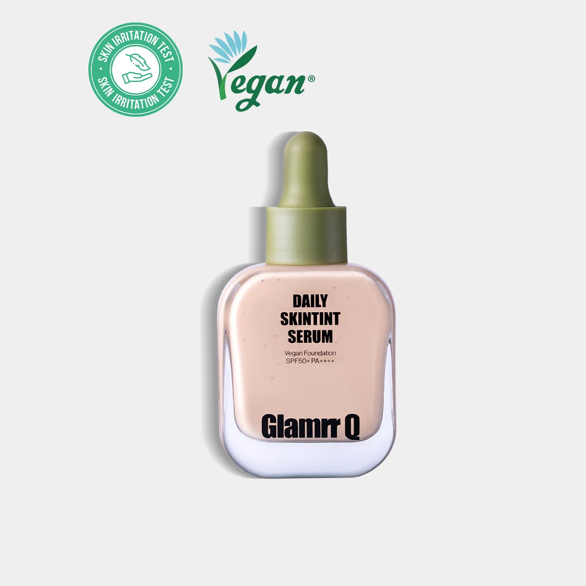 [MỚI] Kem Nền Căng Bóng Glamrr Q Daily SkinTint Serum Vegan Foundation SPF50+/PA++++ (30ml)