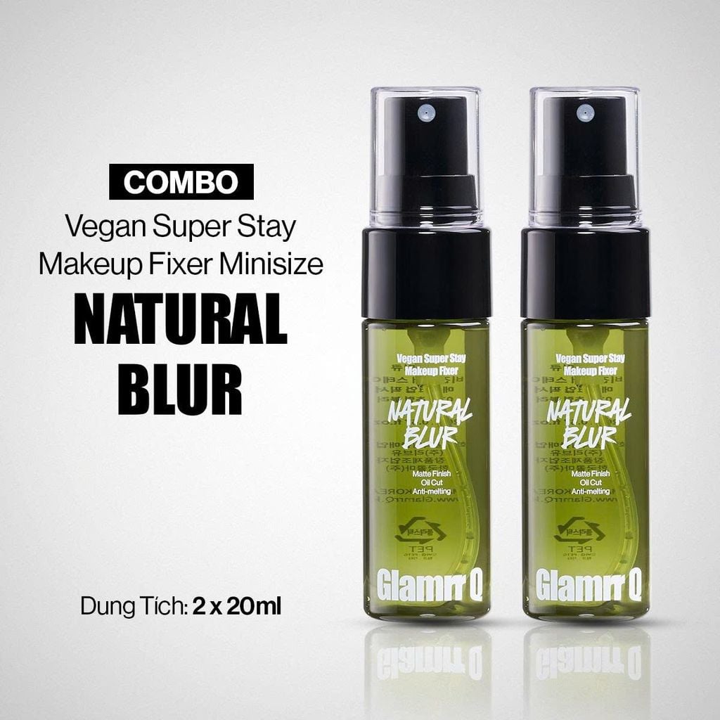 Xịt Khóa Nền Glamrr Q Vegan Super Stay Makeup Fixer