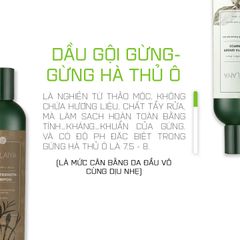 [Da Khô] Cặp Gội-Xả Gừng Hà Thủ Ô Weilaiya nhãn Nâu (Gội 400ml & Xả 250ml, kèm set gội-xả 20ml)