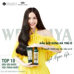 [Da Khô] Cặp Gội-Xả Gừng Hà Thủ Ô Weilaiya nhãn Nâu (Gội 400ml & Xả 250ml, kèm set gội-xả 20ml)