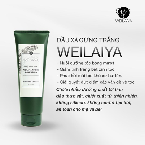 Xả Gừng Trắng Weilaiya Ginger Conditioner Chai 250ml (Weilaiya Ginger Conditioner)