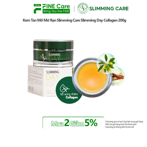Kem Tan Mỡ Mờ Rạn Slimming Day Collagen Hộp 200g