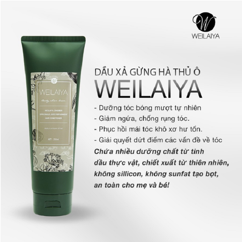 Dầu Xả Gừng HTO Weilaiya Zingiber Chai 250ml