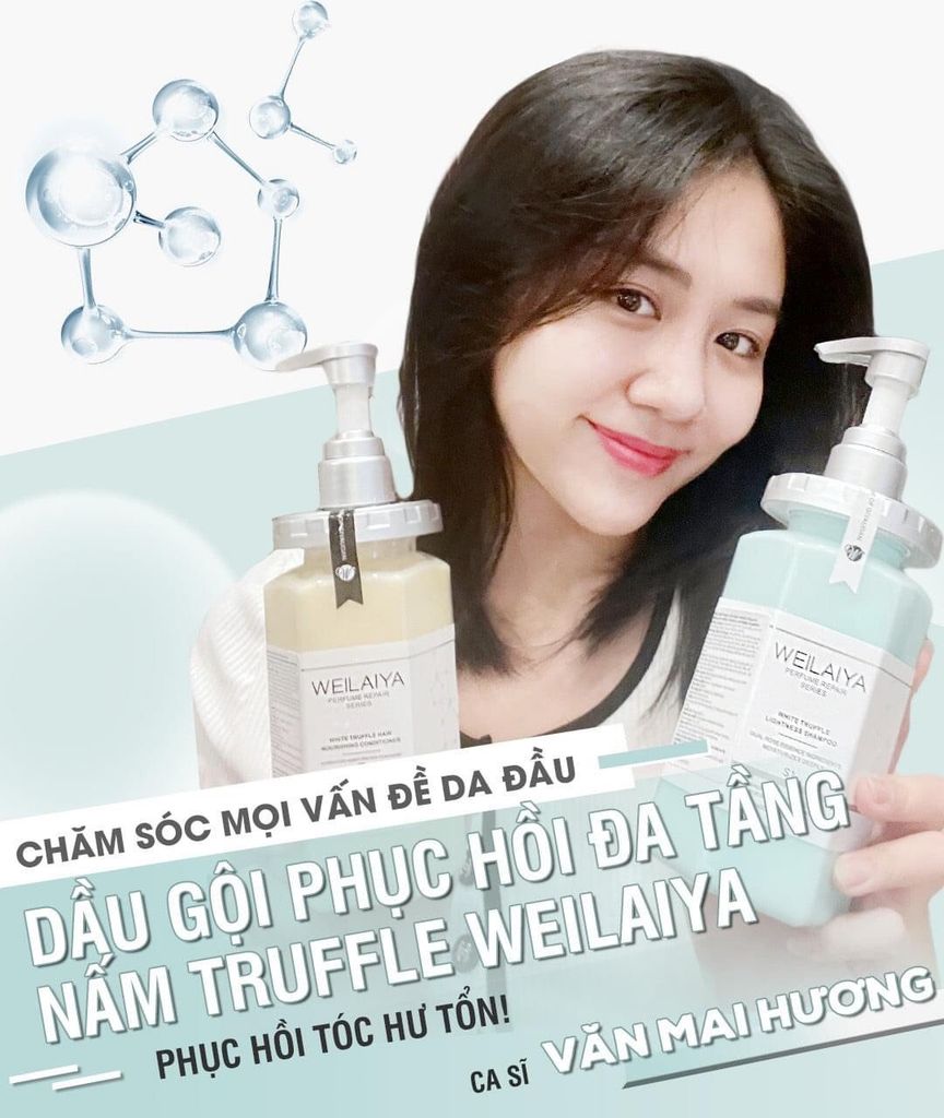 Dầu Gội Phục Hồi Đa Tầng Nấm Truffle Weilaiya White Truffle Lightness Shampoo 450ml