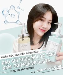 Dầu Gội Phục Hồi Đa Tầng Nấm Truffle Weilaiya White Truffle Lightness Shampoo 450ml